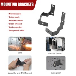 WSays Hood Ditch LED Light Pod Side View Mounting Brackets Compatible with Toyota FJ Cruiser 2005-2015