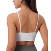 3Pack Womens Deep V-Neck Longline Sports Bra, Strappy Criss Cross