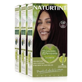 Naturtint Biobased Hair Colour Without Ammonia 3.56 Intense Bright Red High Percentage of Natural Ingredients Pack of 3 510 ml