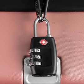 Durable Combination Padlock Security Device Black