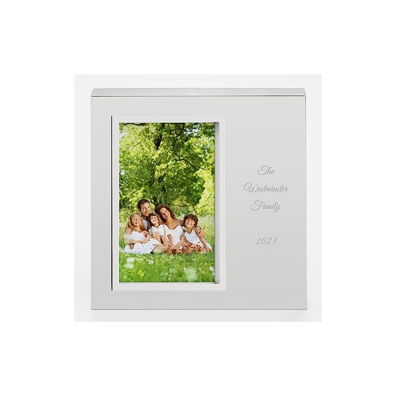 THINGS REMEMBERED Engraved Family Silver Uptown 4 x 6 Vertical/Portrait