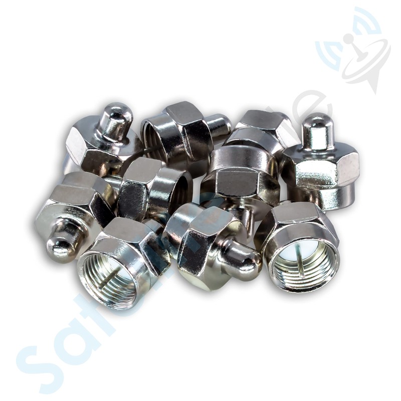 SatelliteSale Universal F-Type 75 Ohm Coaxial Terminator 5-2050 Mhz (Pack