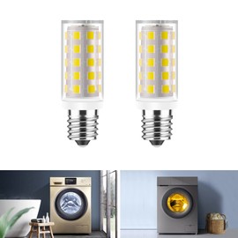 Yucclim Dryer LED Light Bulb 4713-001199, 6913EL3001E Dryer Drum Light Bulb Compatible with LG GE Whirlpool 22002263 Repalces The Part# WE05X20431 WE4M305 WP3395618 Light Bulb (2PCS, Soft White)