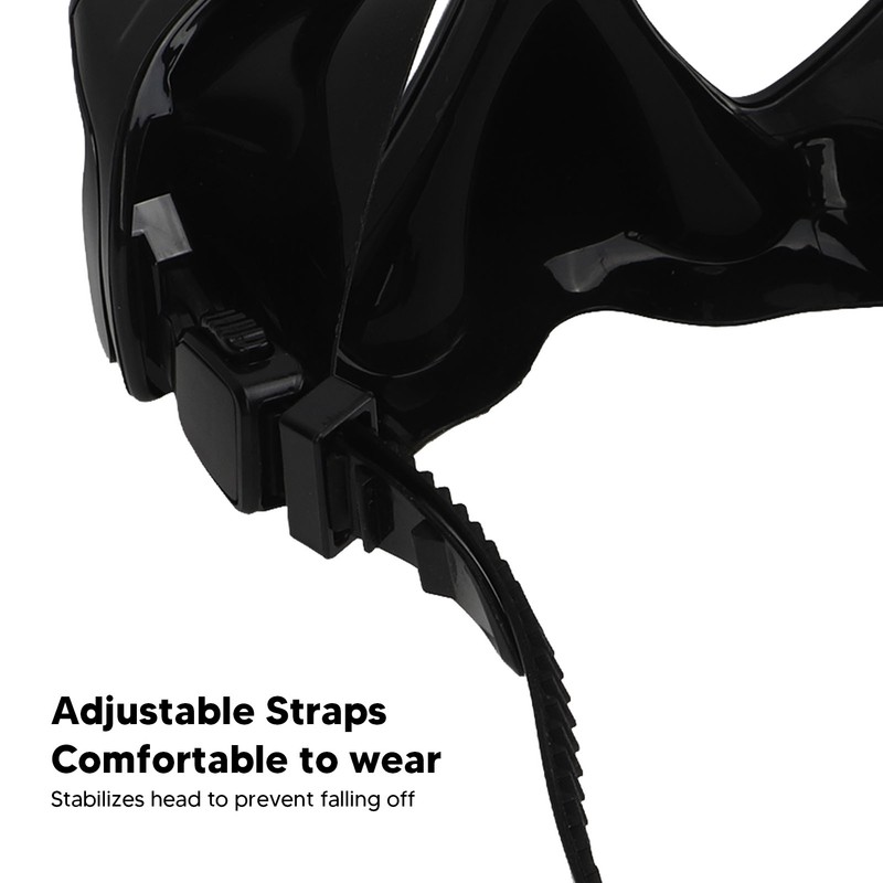 Snorkel Diving Glasses Waterproof Prevent Fog UV Protection Tempered Glass