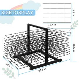 Lzttyee Art Drying Rack for Classroom Paint Drying Rack Art 20 Shelves Metal Desktop Artwork Storage Display for Classroom Painting Crafts （20-Shelves）