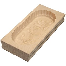 Gravidus Butterform made of maple wood, square, daisy, 125 g
