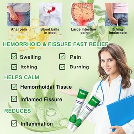 vamy Herbal Hemorrhoid Cream, Hemorrhoid Treatment and Hemorrhoids Cream with Lidocaine 4% and Phenylephrine HCI for Fast Relief of Pain, Swelling, Itching, Burning, Hemorrhoidal Treatment. 2 pc
