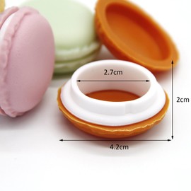 Mini Macaroon Jewelry Boxes, Sweeethome Macaron Case for Pill Jewelry Cute Mini Boxes 6 Pack Colorful Candy Box Storage Box Macaron Shape Organizer Case for Earring, Necklace, Rings (6 pcs)