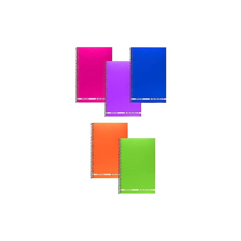 Top Flight Boss Poly Cover 3-Subject Wirebound Notebook, 108 Sheets,