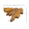 Affinity Decor Wood Cutting Board for Kitchen Christmas Snow Leaf