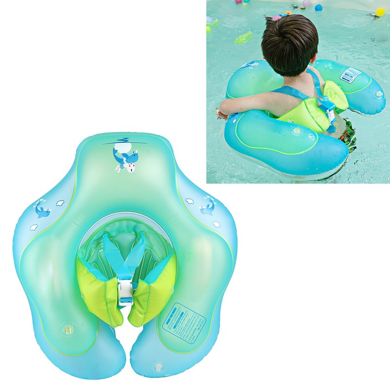 Kids Cartoon Pool Ring Inflatable Tubes PVC Anti Flip Non