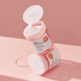 skin food [Skinfood] Pink Grapefruit Aha Smooth Skin Toner Pads 70 sheets 200g / [스킨푸드] 핑크자몽 아하 매끈 피부결 토너 패드 70매 200g