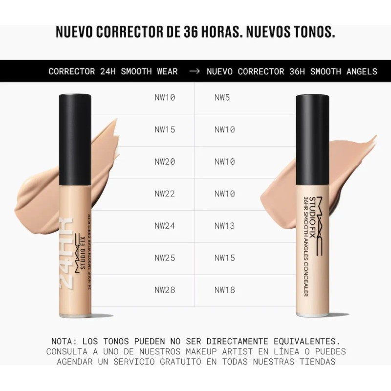 Corrector Líquido MAC Studio Fix 36HR Smooth Angles NC20 Mate