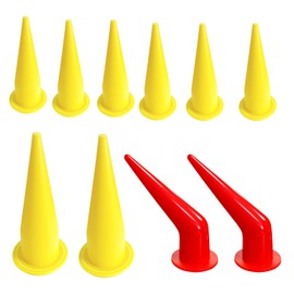 Sealing nozzle for sealing gun, durable epoxy piston sealing, reusable sealing nozzle, straight and curved sealing gun sealing nozzle(2+8 pieces)