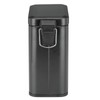 mDesign Small Modern 1.3 Gallon Rectangle Metal Lidded Step Trash