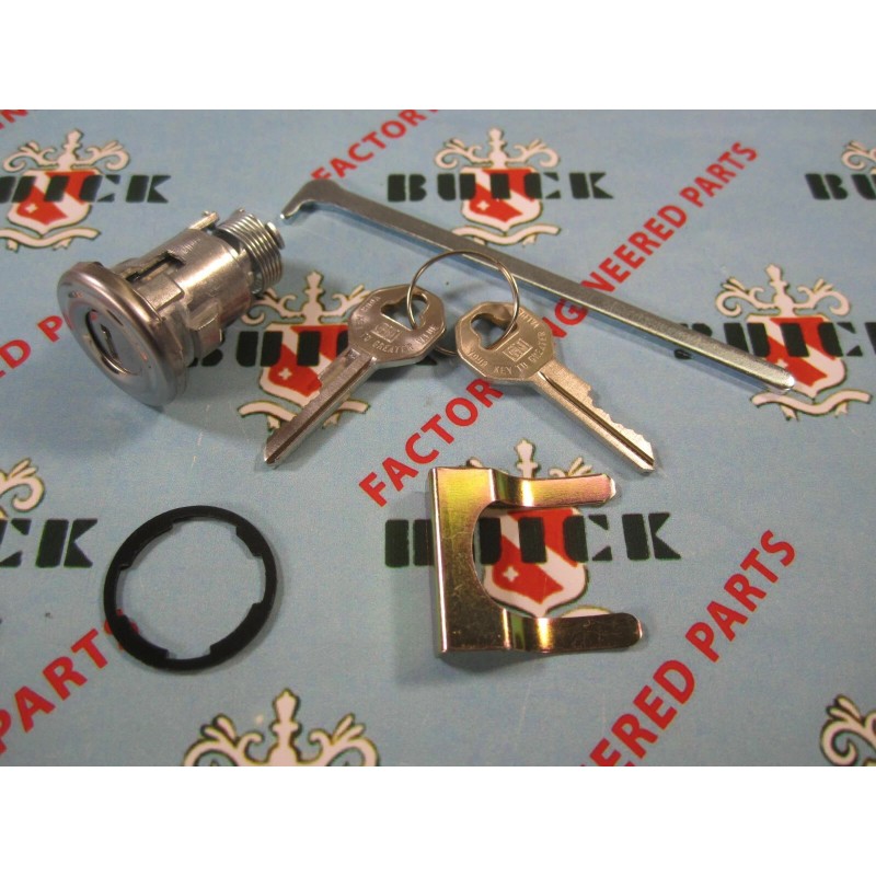 Buick 1955-1958 cerradura de maletero con 2 llaves GM auténticas