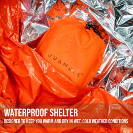 Bramble - 5 Premium Emergency Thermal Bivvy Bags, Survival Weatherproof Rescue Sleeping Blankets - For Safety While Hiking, Camping, Extreme Sports