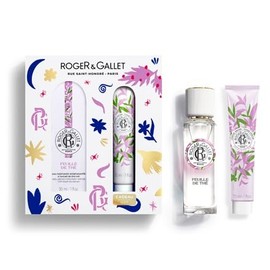ROGER & GALLET | Tea Leaf Gift Set | | 1 fl oz Fragrant Water | 1 oz Hand & Nail Cream | Limited Edition