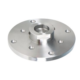 TINVHY 6 in 1-1/4 in X 8tpi Steel Lathe Faceplate Threaded Set Screw Locking Spindle for Woodworking