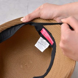 Edge City Women's Machine Washable Visor Hat, Hat, Foldable, UV Wide, Large Size, Summer, mixed beige (71)