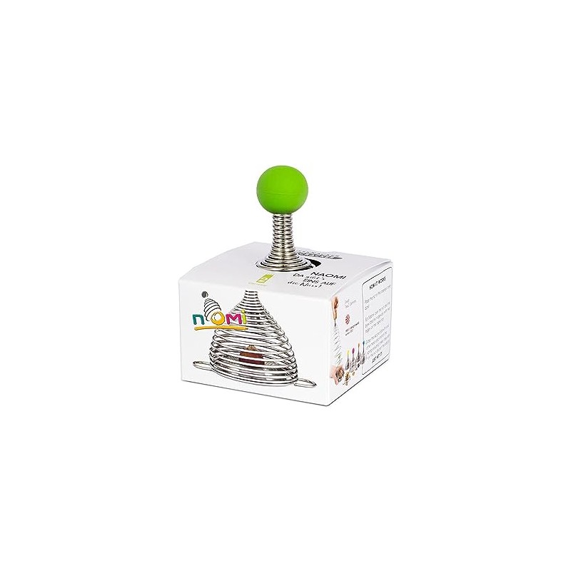 Take2 NAOMI Stainless Steel Nutcracker with Green Rubber Ball, Green,