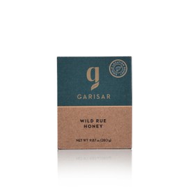 Garisar Premium Single Location Wild Rue Honey | Pure Natural Honey Rich in Proline (over 400 ppm) | 9.87 Fl Oz (280 g) — (Pack of 1)