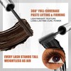 MOLAKS Double-Ended Black & Brown 2-in-1 Mascara, Lengthening Volumizing for
