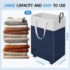 HomeHacks 75L Rolling Laundry Basket with Wheels, Collapsible & Waterproof