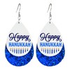 Hanukkah Acrylic Dangle Earrings Set for Women Menorah Dove Star
