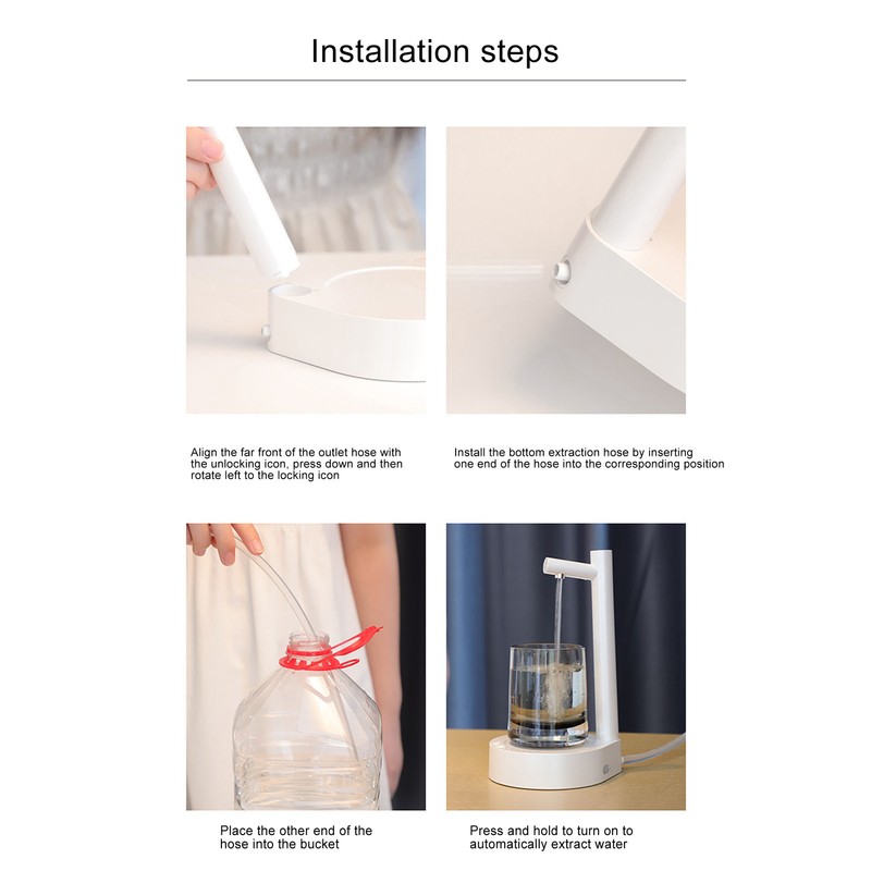 Water Dispenser Desktop USB Charging Electric Drinking Pump Water Bottle