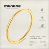 munone 1mm Skinny Thin Solitaire Flush Set Cubic Zirconia Stackable