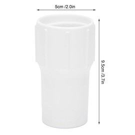 Swimming Pool Hose Cuff, White Skimmer Inlet Cuff End Vacuum Hose Head Threaded Cuff Pool Cleaning Replacement Part for Home Shop