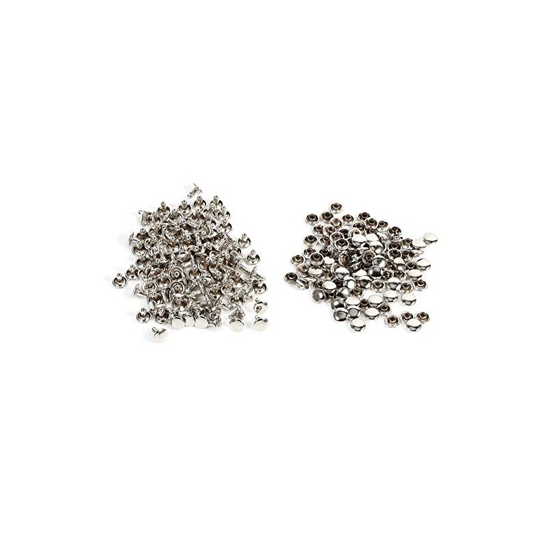 Remaches de piel de doble tapa de 8 mm x