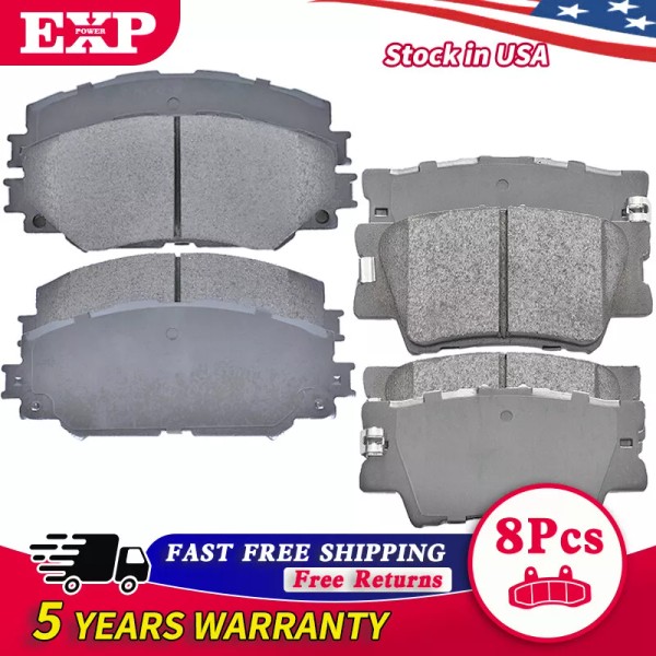 EXPPOWER Brake Pads For 2006 - 2018 Toyota Rav4 Front