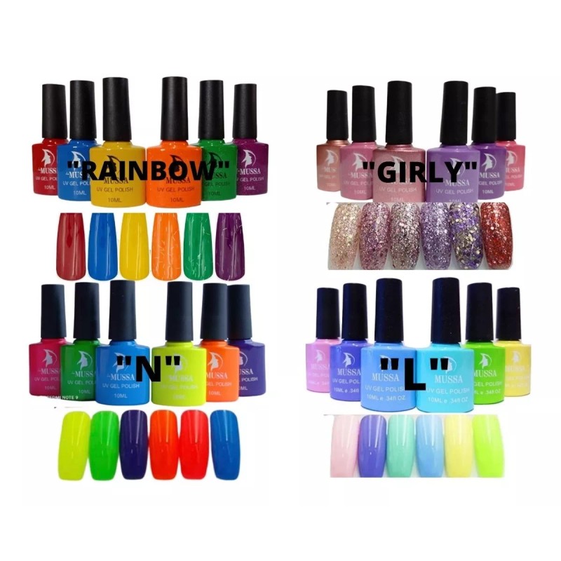 Lé Mussa Kit Gel Semipermanente 12 Pz Mas Lampara Panda