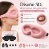 2 Pieza Antifaz para Dormir y 2 Pares Tapones Auditivos