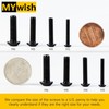 Mywish 244Pcs M5 Screw Metric Screw Assortment, Grade 10.9 Alloy
