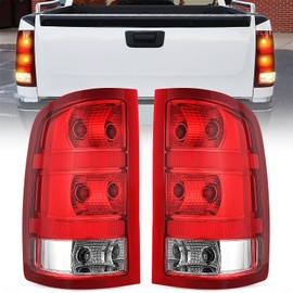 Nilight Taillight Assembly Compatible with 2007 2008 2009 2010 2011 2012 2013 GMC Sierra 1500 2500HD 3500HD Rear Lamp Replacement OE Style Driver Side and Passenger Side