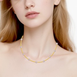 Pearl Necklaces for Women And Gold Beads Necklace Pearl Jewelry Holiday Birthday Gifts (gold)