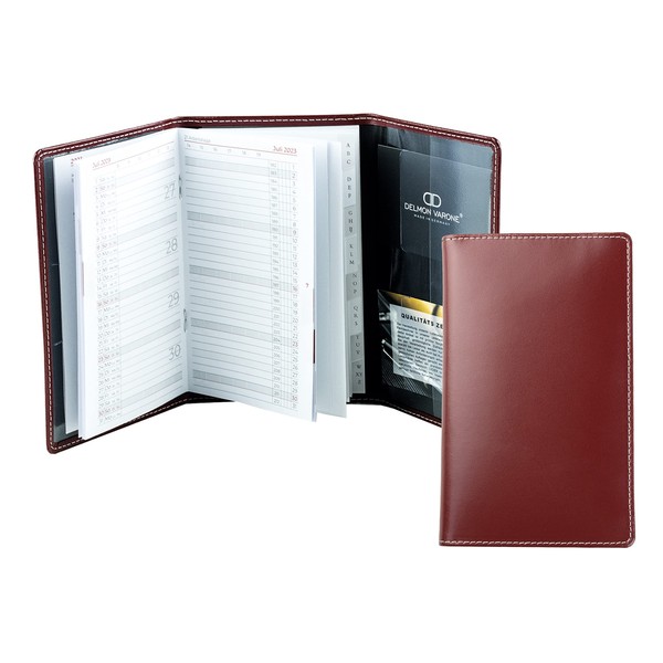 DELMON VARONE - Personalised Pocket Calendar 2025 3-Piece Cambridge Top