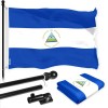 G128 Combo Pack: 6 Ft Tangle Free Aluminum Spinning Flagpole
