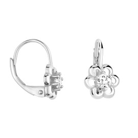 SOFIA MILANI - Women's Earrings 925 Silver - with Zirconia Stones - Flower Dangle Earring - E1618