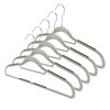 Shinkohanger Monoclosette Shirt Hangers Rubber, Set of 5, Gray