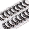 Losha Eyelashes Wispy Lashes Natural Look 8 Pairs Clear Band