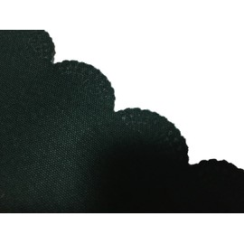 Happiness Store Tablecloth, Solid, Simple, Ruffle, Tapple, Fashionable, Rectangle, Square, Christmas, Green, Moss Green, 53.1 x 70.9 inches (135 x 180 cm)