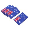 Alipis Embroidered Australia Flag Patch Iron-on Sewing Badge Versatile Applique