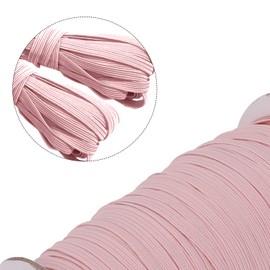 Trimming Shop Pink 5 Metres - 5mm Flat Elastic Cord Dressmaking Waistband Elastic String For Sewing Clothing, DIY Projects, Knitting, Crafting