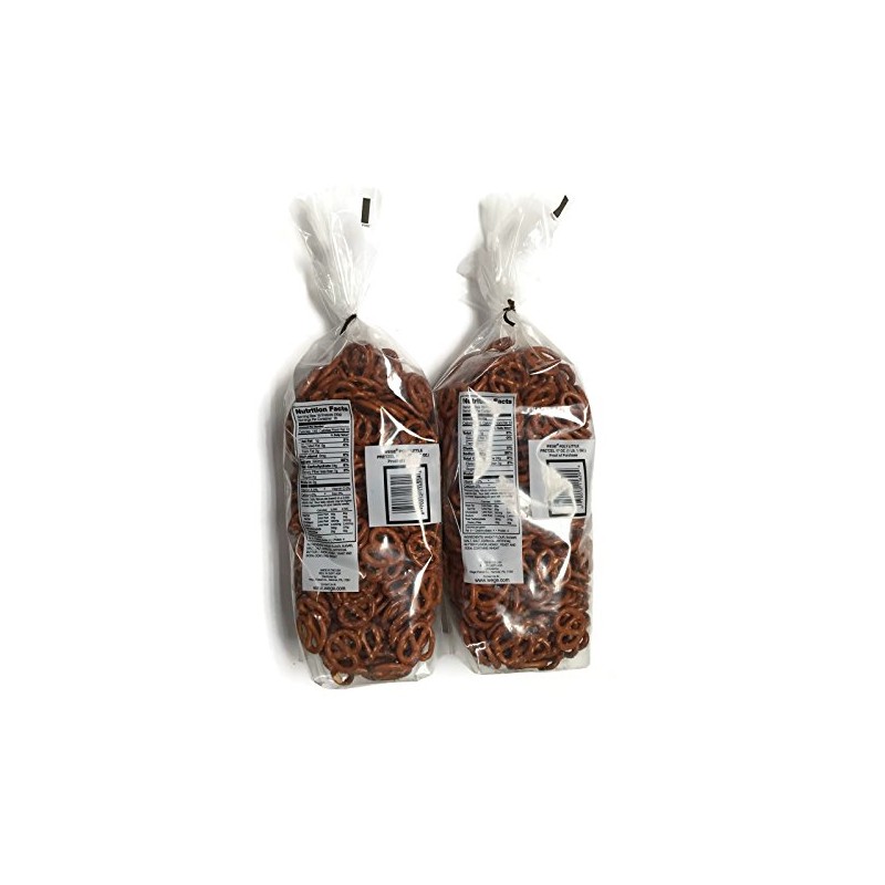 Wege Butter Flavor Little Pretzels, 15 oz. Bags (Pack of