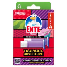 WC-Ente Fresh Seal Tropical Adventure Refill Pack of 4
