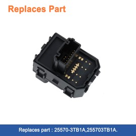 Door Mirror Switch Assy(Mirror Control Front Driver Side).Compatible with.Nissan Altima Rogue Maxima Pathfinder Murano 2013-2019.Replaces Part 25570-3TB1A,255703TB1A